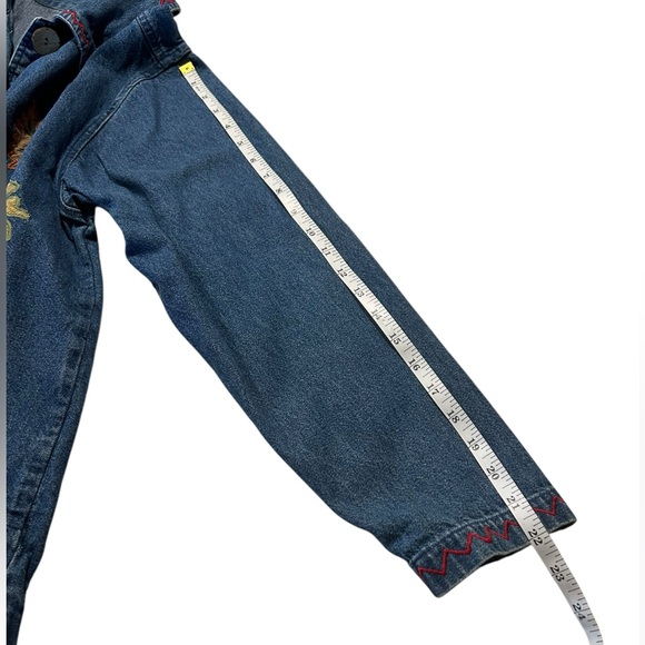 New Directions Denim Jacket with Cat and Leaf Embroidery - Picture 11 of 11